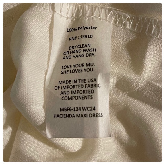 SMYM Hacienda Maxi in Wedding Cake Chiffon - Picture 5 of 6